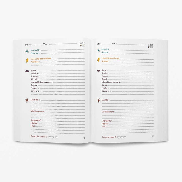 Carnet de dégustation éducatif