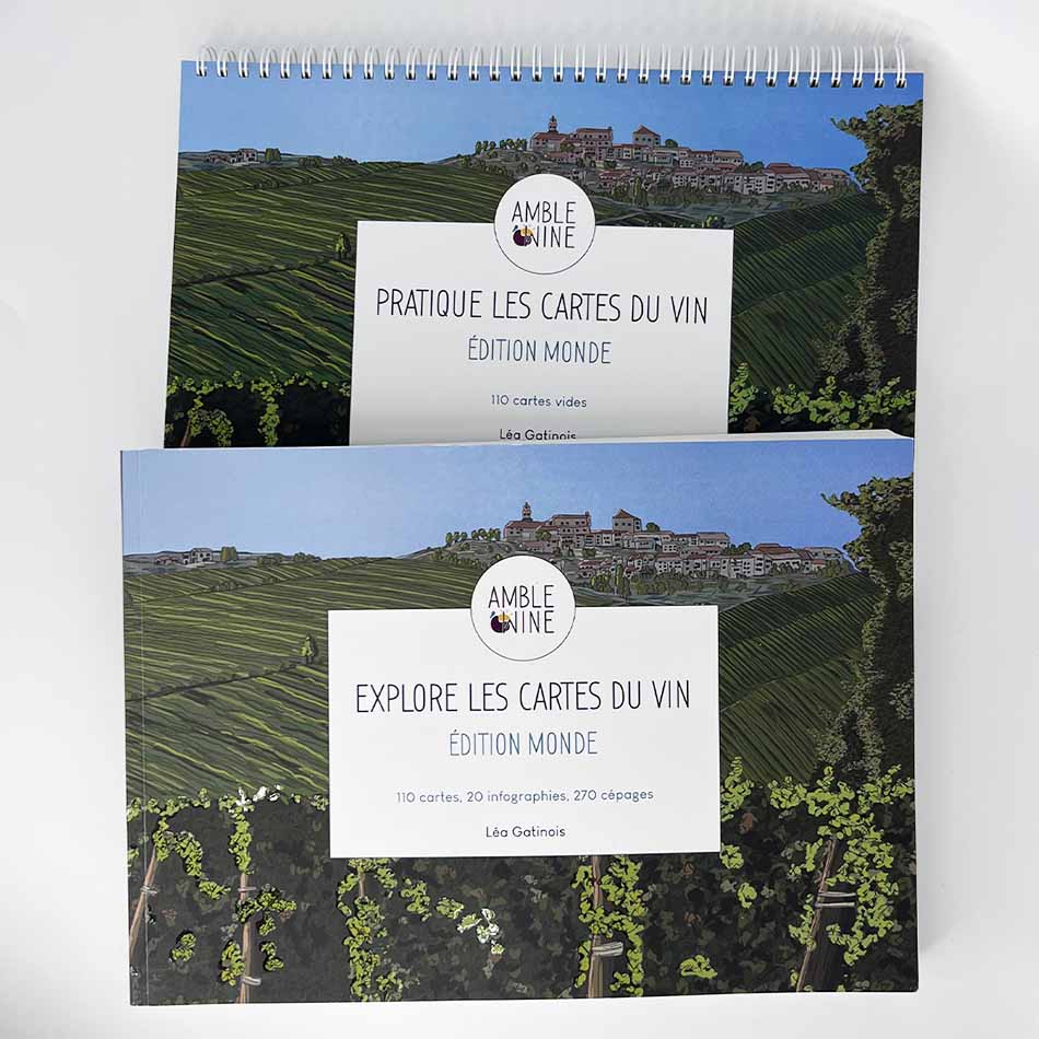 Livre éducatif - Cartes des vins du monde