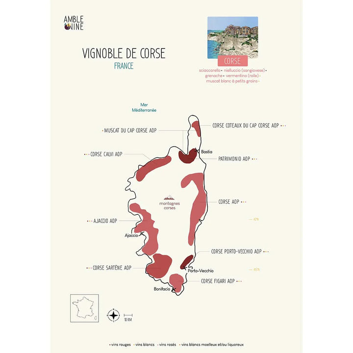 Carte des vins de Corse